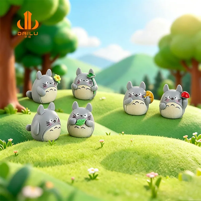 My Neighbor Totoro Handmade DIY Resin Decor Figurines Epoxy Resin Desktop Ornaments Creative Household Decorative Sculpture Gift view 3
