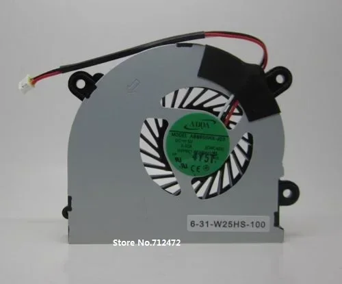 

New CPU Fan For MSI S6000 X600 For CLEVO C4500 Laptop CPU Fan AB6605HX-J03 CWC45X 6-31-W25HS-100