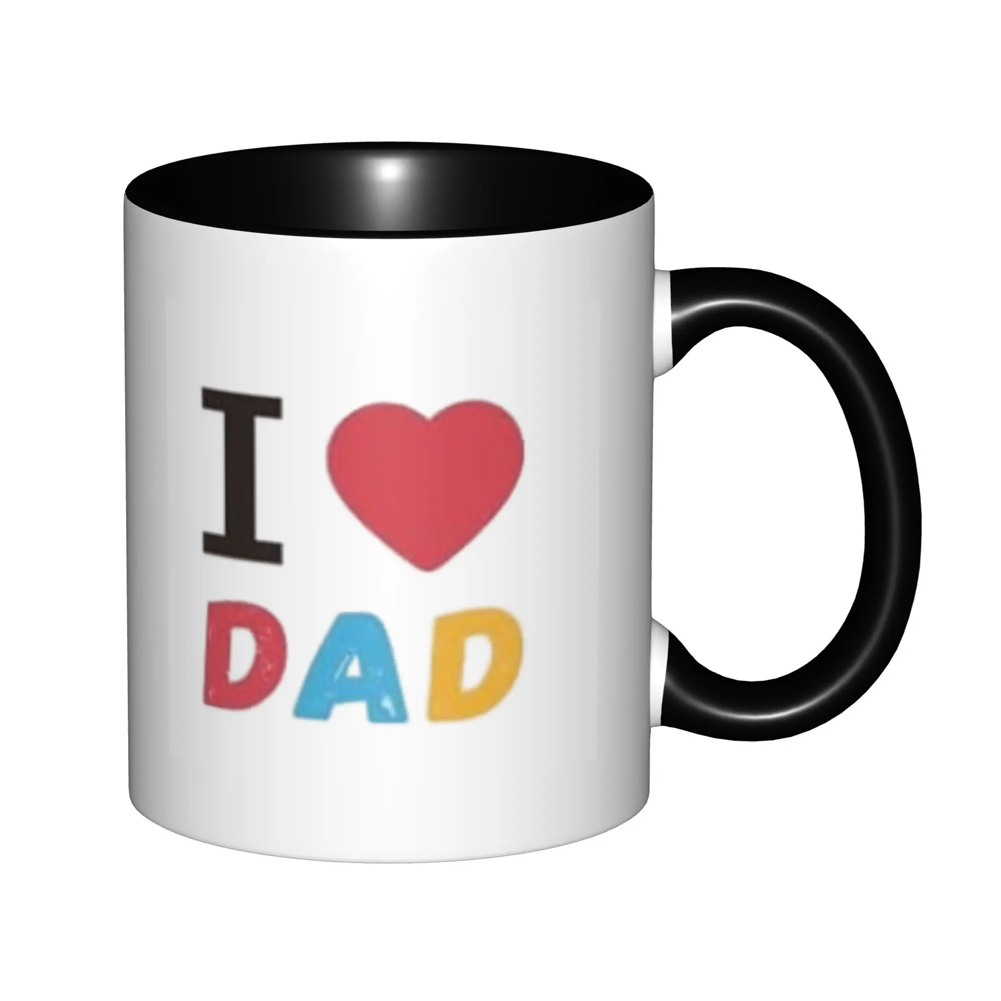 

I LOVE DAD Mugs For Birthday Coffee Mugs Ceramic Tea Cups 11oz