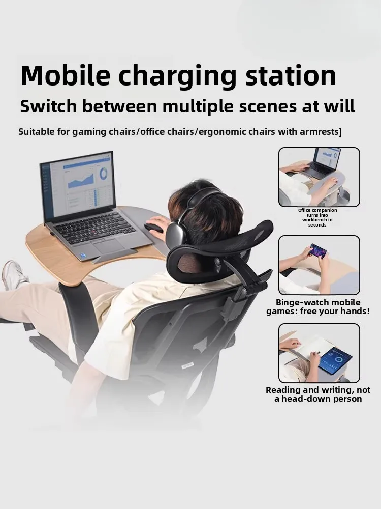 Universal Ergonomic Chair Gaming Desk Accessory Portable Laptop Table for Work and Study view 3