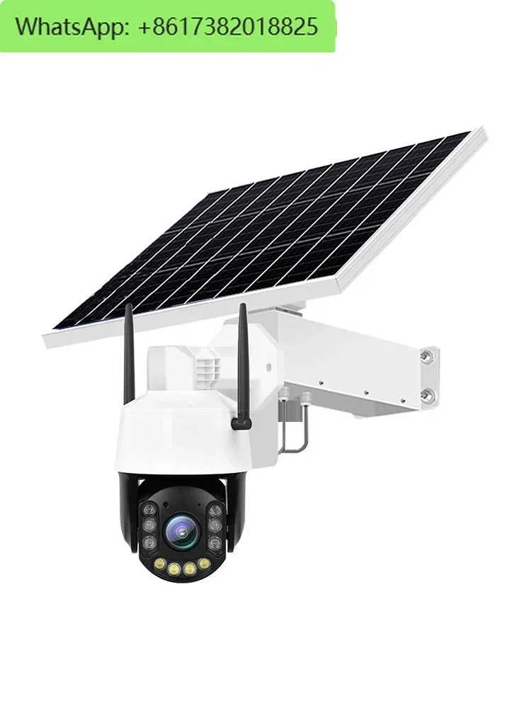 4G solar surveillance camera outdoor mobile phone remote orchard fish pond 99x zoom high definition night vision camera