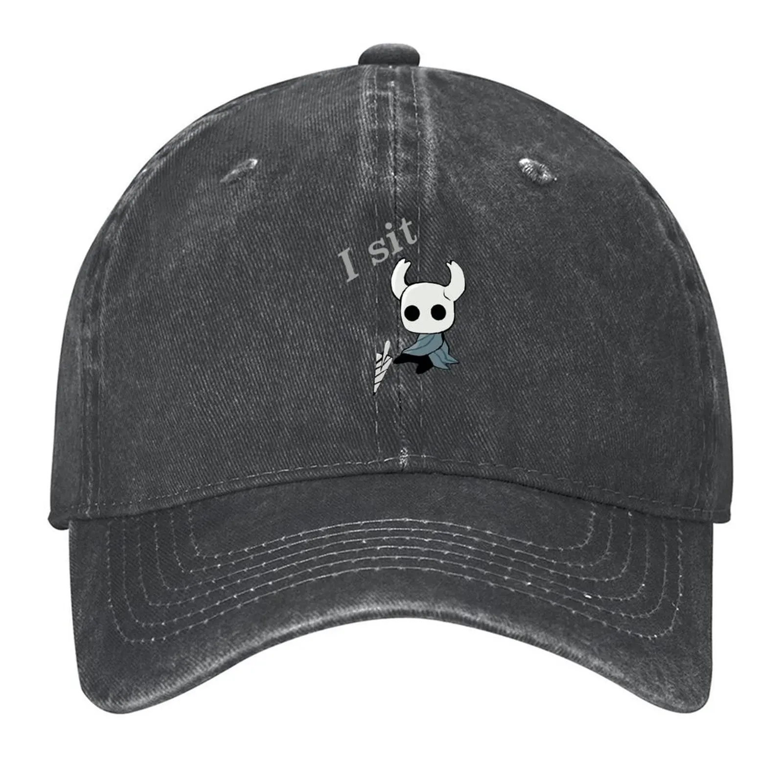 

Hollow Knight: I sit Baseball Cap Trucker Hat luxury caps summer hat luxury woman cap Girl Men's