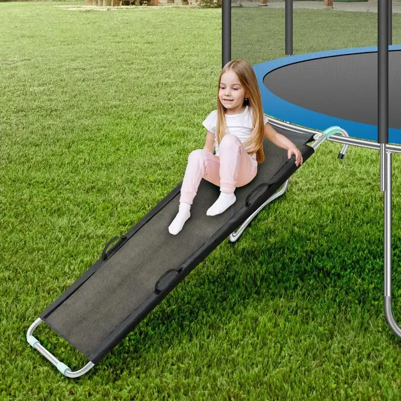 Trampoline Slide Universal Trampoline Slide Safety Ladder Easy To Climb Kids Trampoline Attachments For Trampolines Of All Sizes