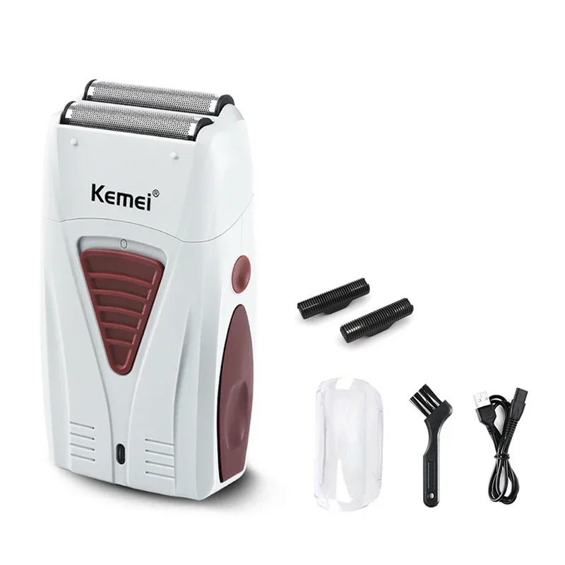 Kemei KM-3382 Herren-Elektrorasierer, USB-Aufladung, Rasiermaschine, kabelloser Rasierer, männlicher professioneller Haarschneider, rasierter Kopf