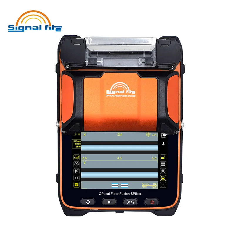 High-Quality Fiber Optic Splicer AI7 Compatible with FTTH/FTTC/FTTX 6 Motors 8s Splicing Time AI9