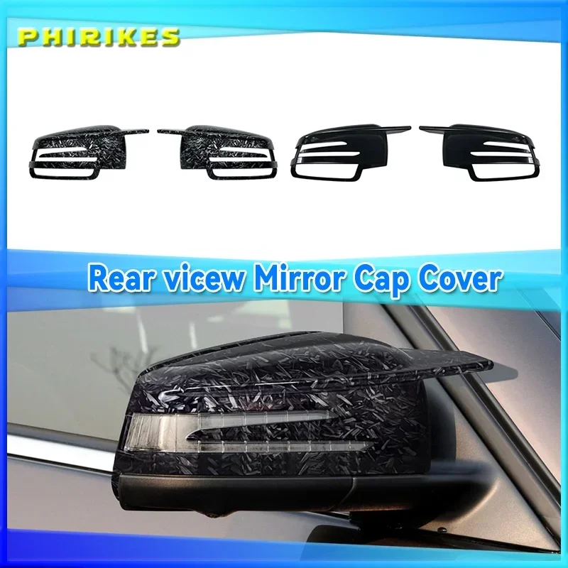 

Rear view Mirror Covers For Mercedes-Benz W204 E W212 W176 W246 CLS C218 GLA X156 ABS Carbon Fiber Gloss Black