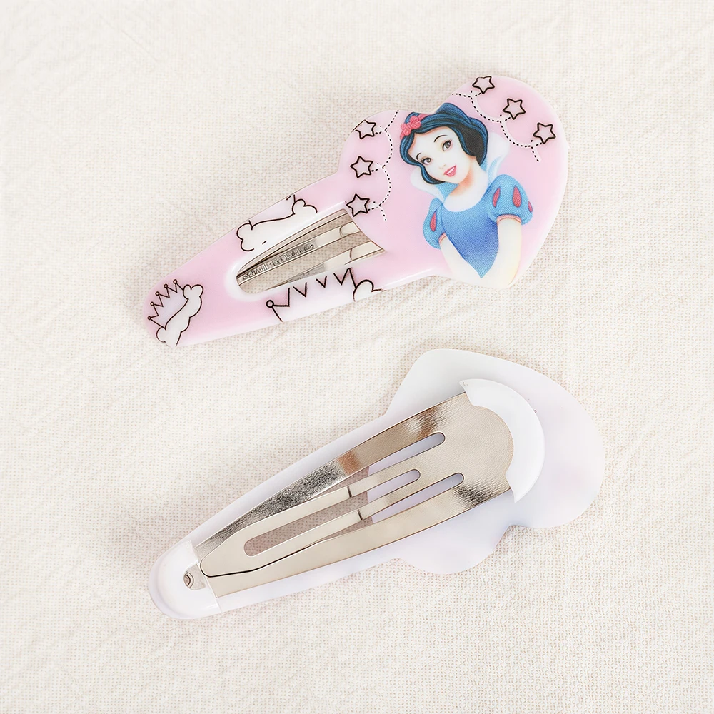 5pcs/lot Elsa Snow White Anna BB Clip Side Hair Clips Print Hair Clips Girls Snow White Elsa Headbands Hair Accessories view 2