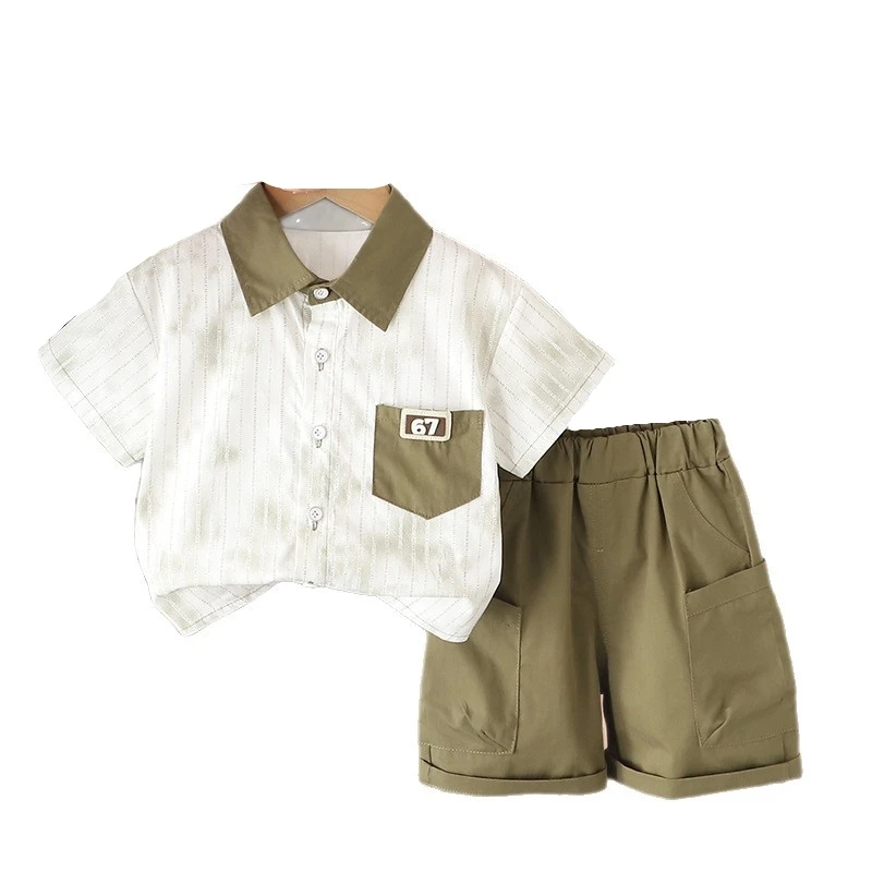 

New Summer Baby Clothes Suit Children Boys Casual Shirt Shorts 2Pcs/Sets Toddler Clothing Infant Sports Costume Kids Tracksuits