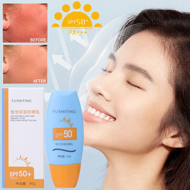 Spf 50+ Face Body Sunscreen Lasting Sun Block Creams Solar Blocker Refreshing Non Greasy Isolate UV Resistant Facial Sun Cream