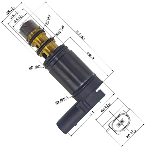 Válvula de Control de solenoide electrónica de compresor de CA A/C para Volkswagen Scirocco CC Sagitar Tiguan GOLF 5 GOLF 6 7SEU16C 6SEU16C