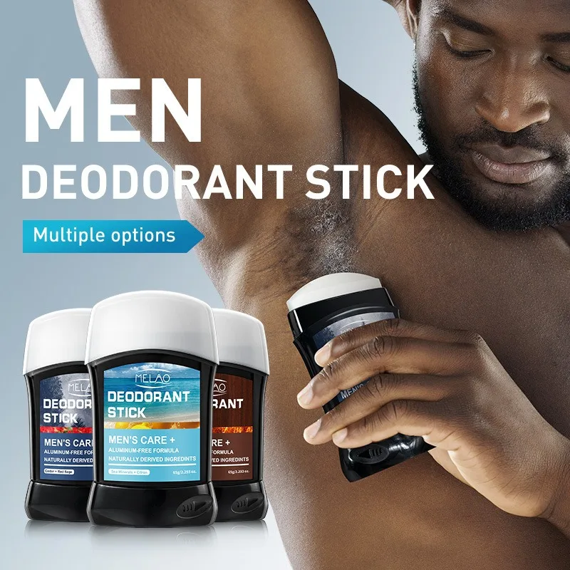 Men Solid Body Balm, Reduce Underarm Odor, Anti Perspiration Paste, Mild Fragrance Block Armpit Sweat for Daily Male Body