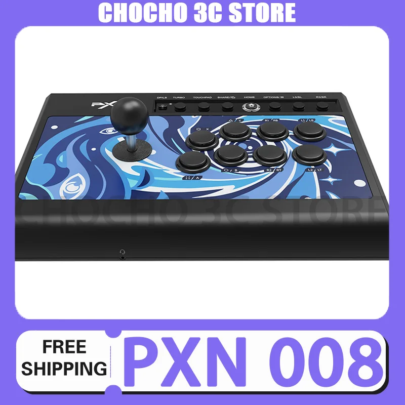 

PXN 008 Arcade Game Rocker Domestic Fighting Game Controller KOF Tekken Game Machine For PC PS4 NS Android Phone Pad Accessories