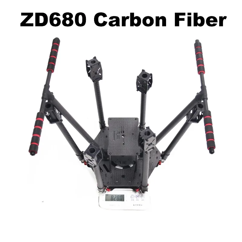 Kit de cadre hexagonal pliable F680, entièrement en fibre de carbone avec train d'atterrissage rétractable pour drone FPV et photographie aérienne
