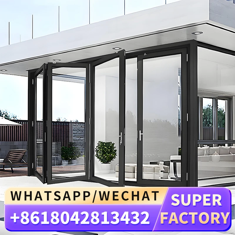 Doors Hardware Aluminum Slide And Fold 124 X 80 Vertical Mechanism For Riyadh Saudi Arabia Frameless Sliding One Folding Door