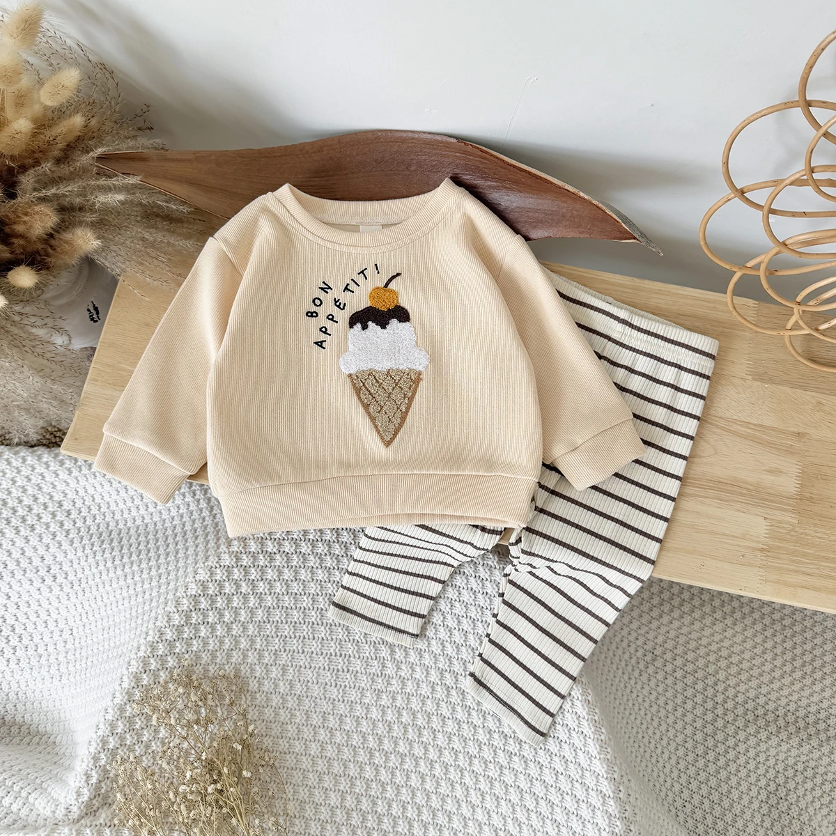 Neugeborenen Mädchen Kleidung Herbst Infant Outfit Sets Langarm 2Pcs Rosa Baby Kinder Kinder Kleidung Trainingsanzug Frühling Top Hosen – Detail 9