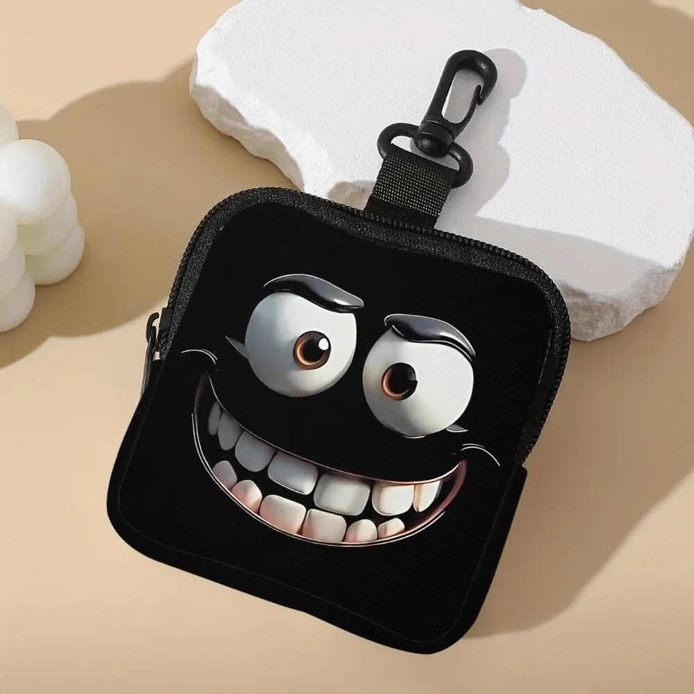 Trendy Mini Coin Purse PVC Water-resistant Zipper Storage Bag Portable Durable Wallet Friends Gift