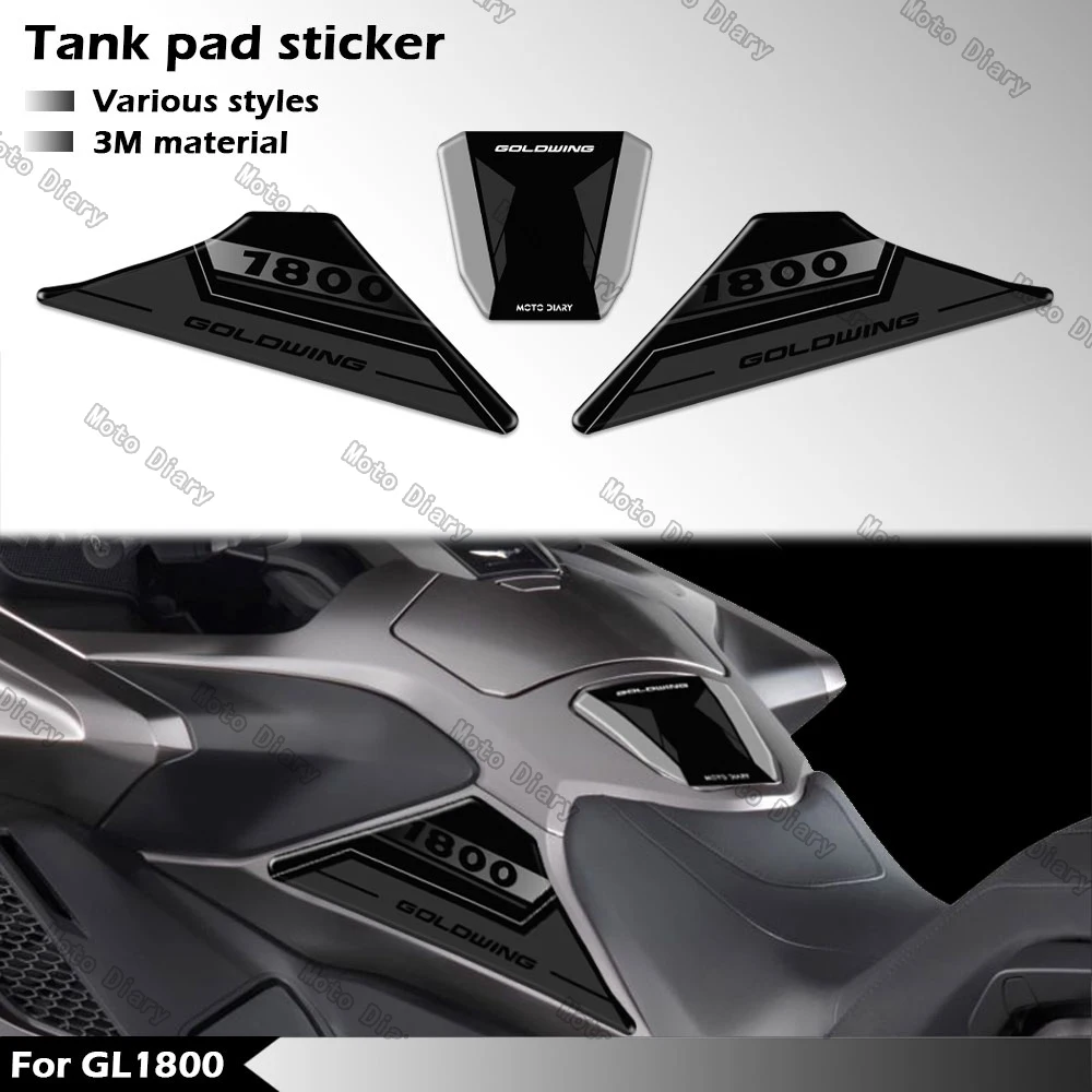 GL1800 Fuel Tank Sticker 3D Decal Cover Protector Waterproof For GOLD WING GL1800 goldwing gl 1800 2018-2023