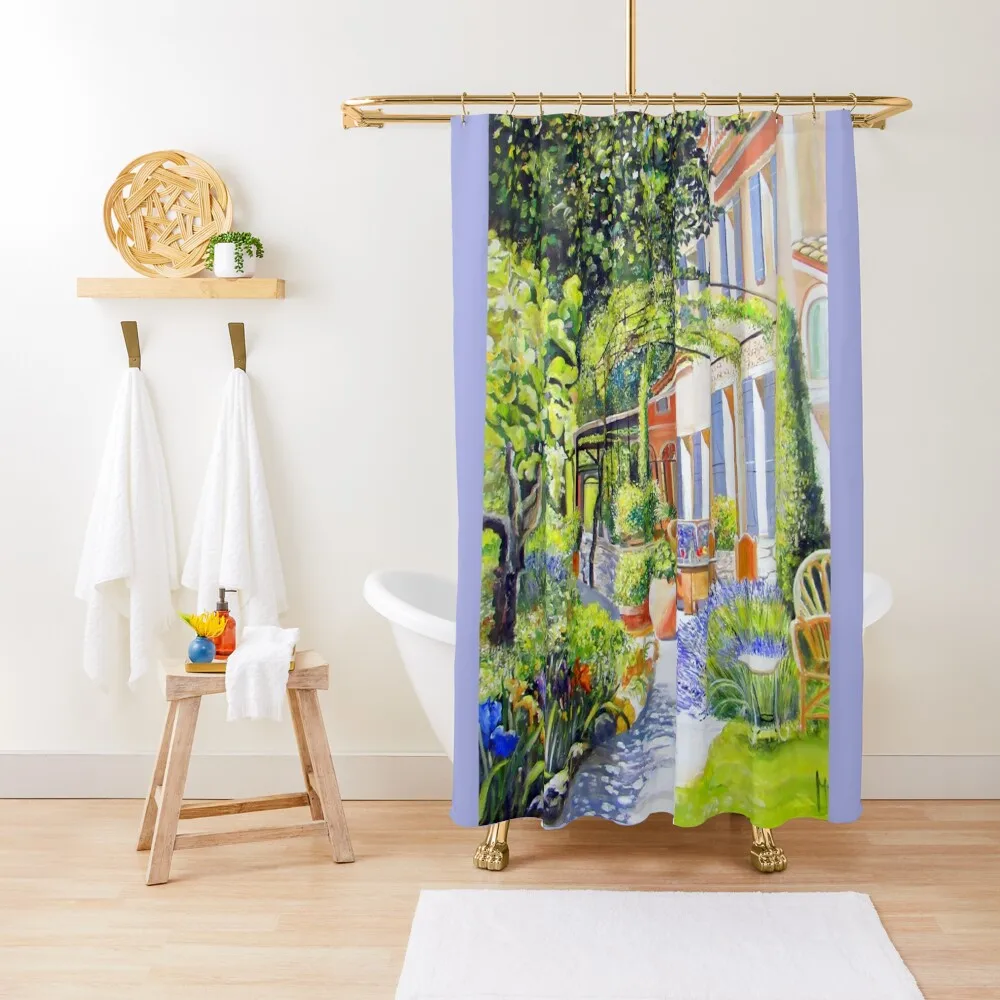 

Provencal landscape, house in the south, mas in Provence, old mas, Shower Curtain Shower Waterproof Curtain