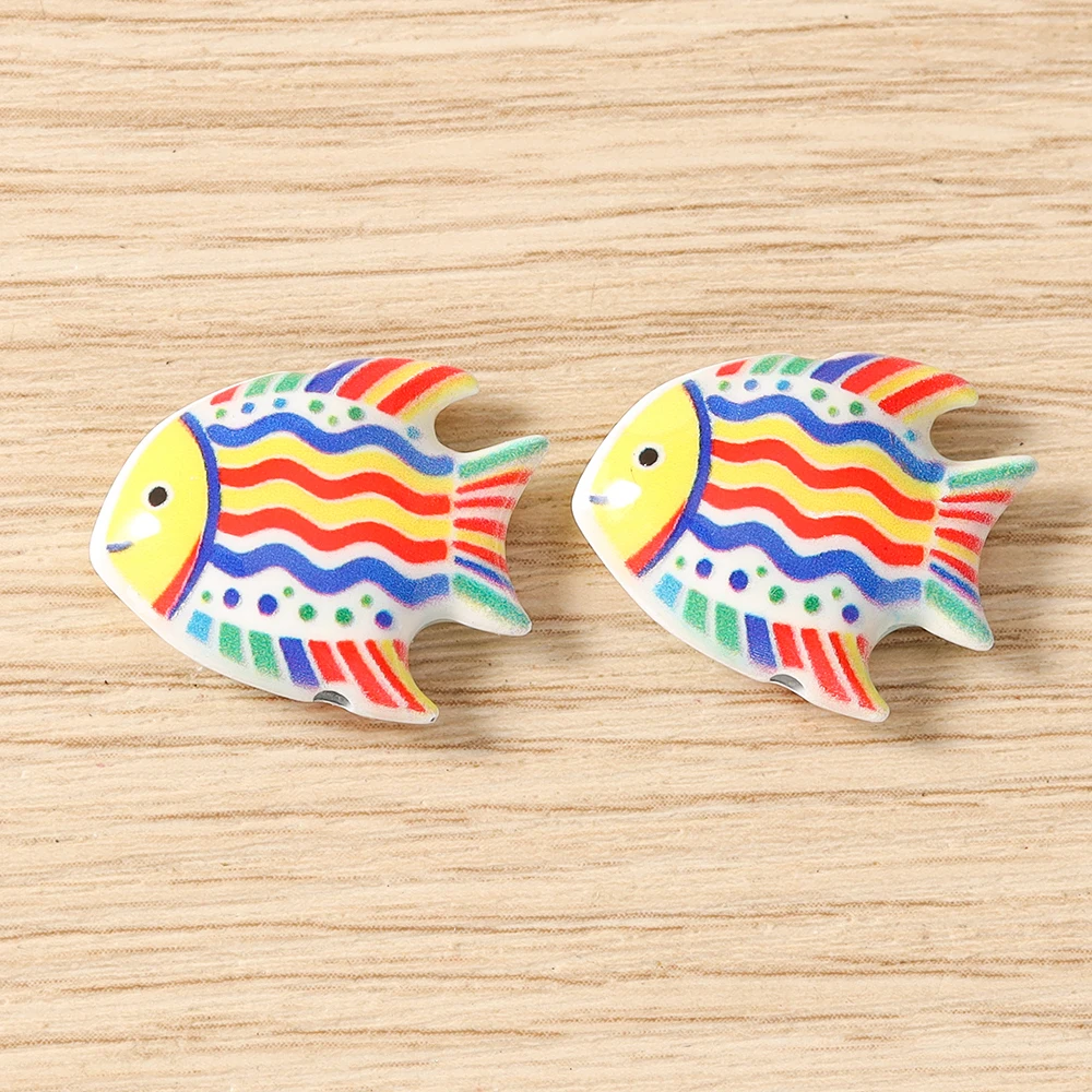 Tusember 5 Stück 15*19mm Niedliche Kawaii Keramik-Katzen-Anhänger Perlen für Schmuckherstellung Armbänder Halsketten DIY Mädchen Geschenke – Detail 30