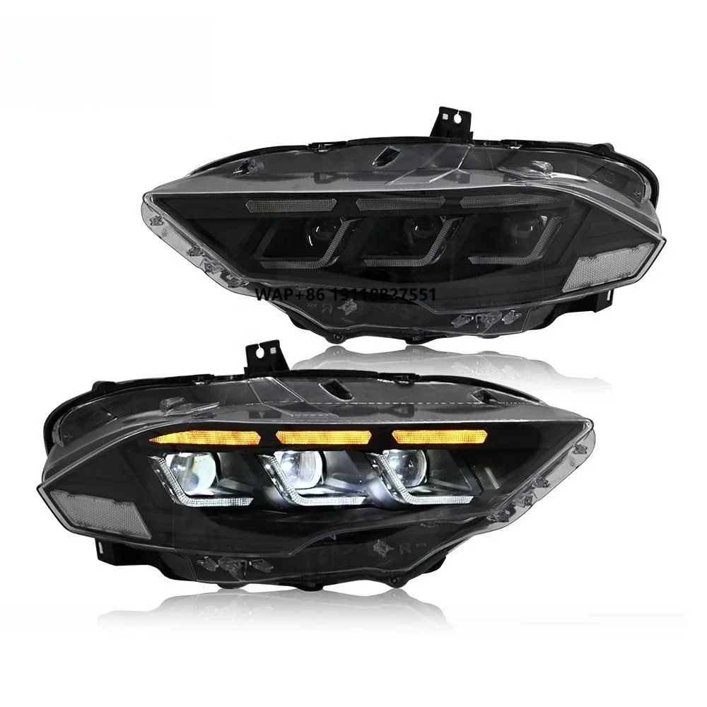 TT-ABC New Headlights for 2018-2022 Mustang S650,Headlights for Mustang Coupe & Convertible, Sequential Turn Signals