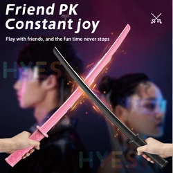 Gravity Knife Katana Outdoor Stretchable Cos Decompression Creative Retractable Katana Toy Gravity Sword Gifts for Kids Chindren