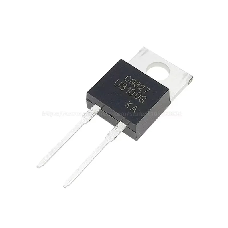 10PCS MUR8100EG MUR8100 U8100G U8100E TO220-2 8A 1000V Power Rectifiers Ultra fast recovery Diode Triode Transistor