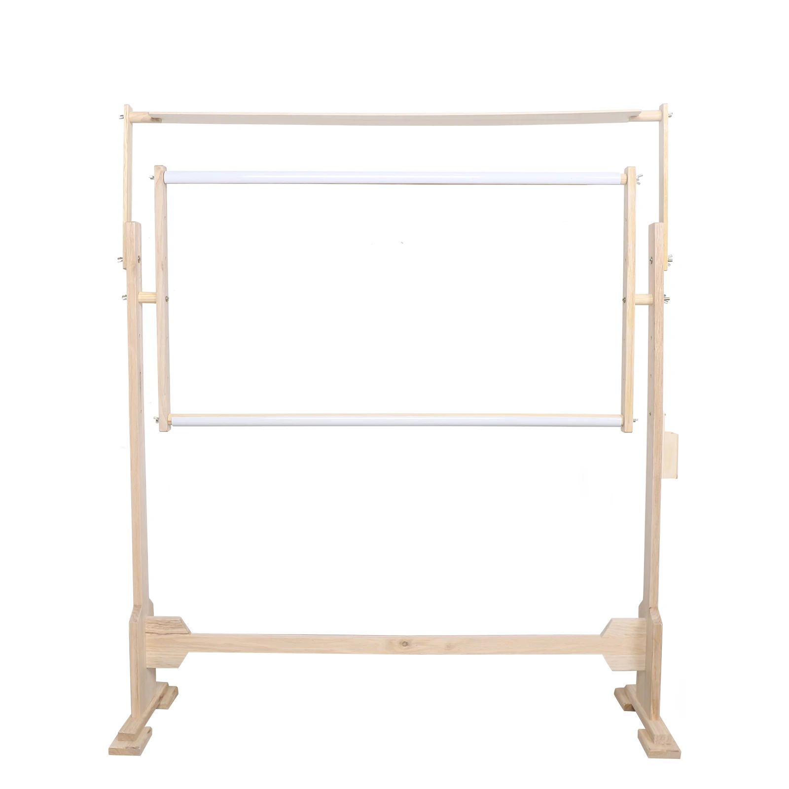 Table Embroidery Rack, Solid Wood Frame, Adjustable Drawing Board Angle, Small Toolbox for Storage, Stable Base, Ideal for