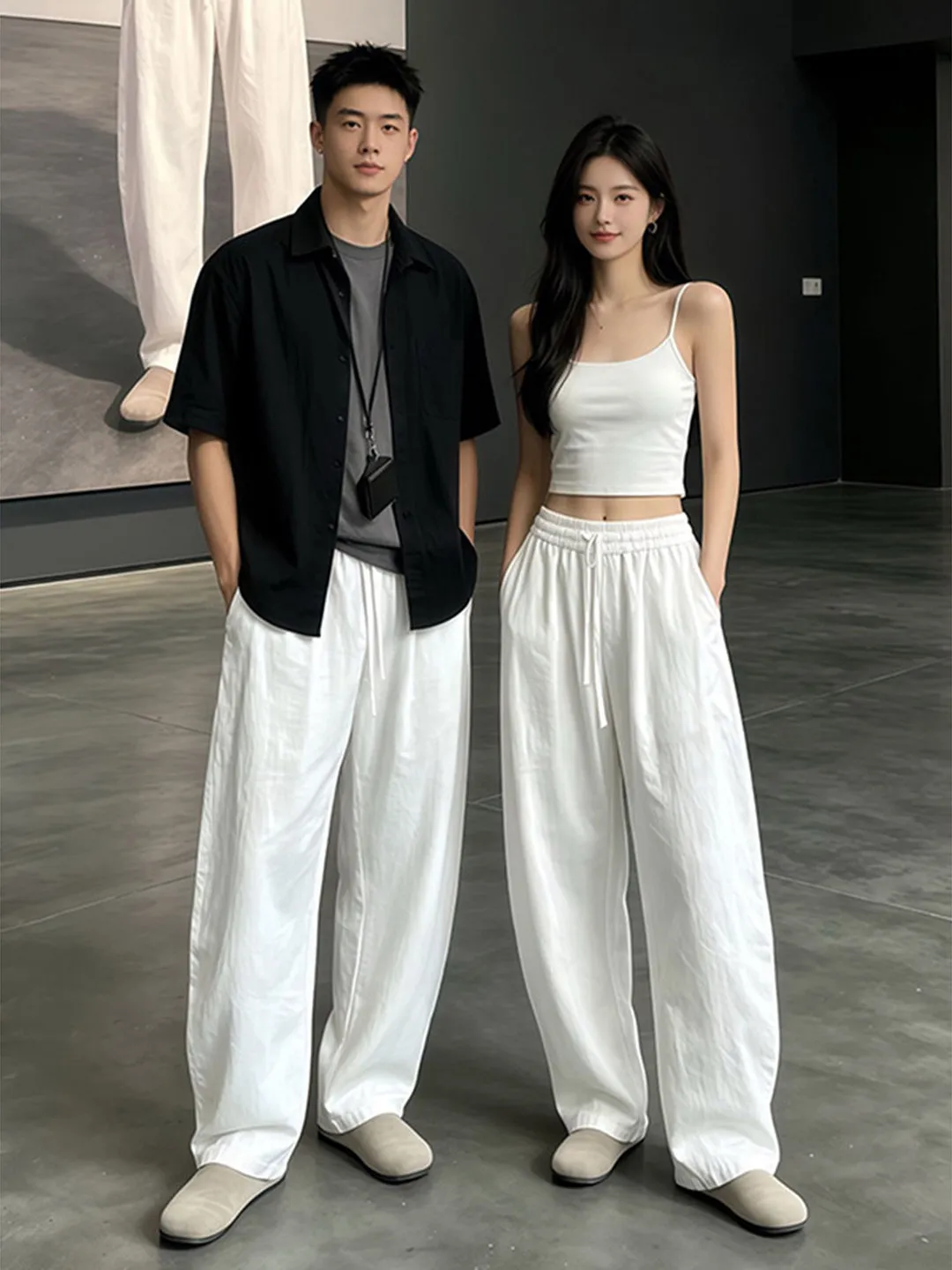 

Men's Summer Lightweight Linen Casual Pants Straight Leg Loose Fit Comfortable Breathable Cotton Linen Blend Casual Trousers