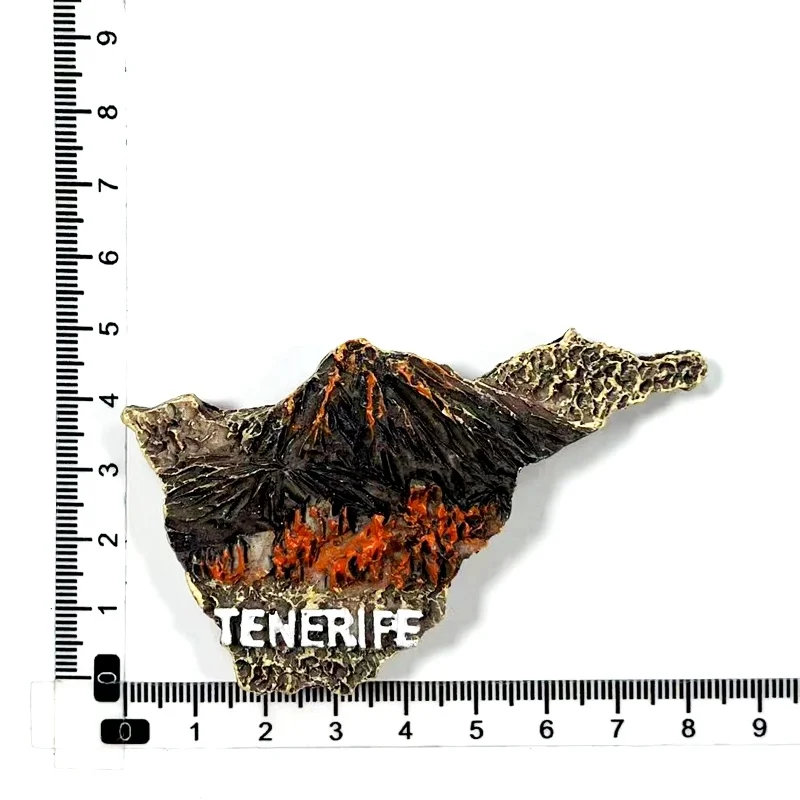 Spanish Teapot Tenerife 3D Map Magnetic Refrigerator Magnet Travel Souvenir 3D Decorative Item