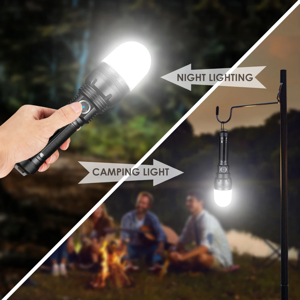 Imagem -05 - Uniquefire-poderosa Lanterna Tática Led Usb c Recharge Caminhadas ao ar Livre Camping Tocha de Emergência h6 Sft40 2500lm 21700