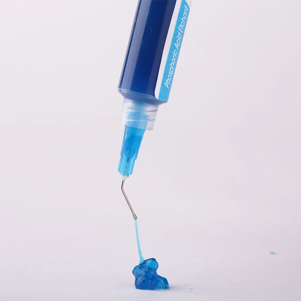 Dental Etching Gel 37% Dental Materials Teeth Cleaning Adhesive Resin Braces Bonding Glue Phosphoric Acid Etchant+5pcs Tips