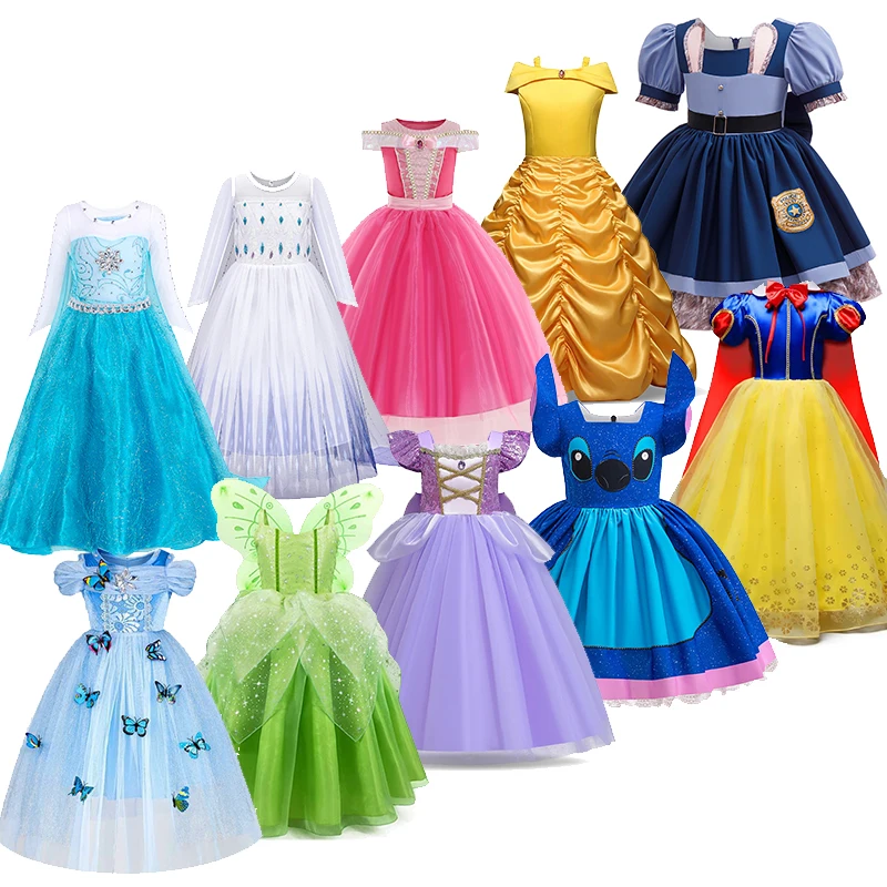 Girl Elsa Anna Dres…