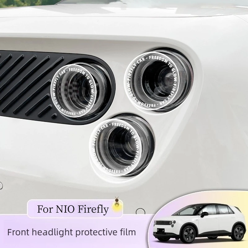 For NIO Firefly Front Headlight Full Coverage Clear Protective Film Transparent Letter Personalized Decorative Sticker