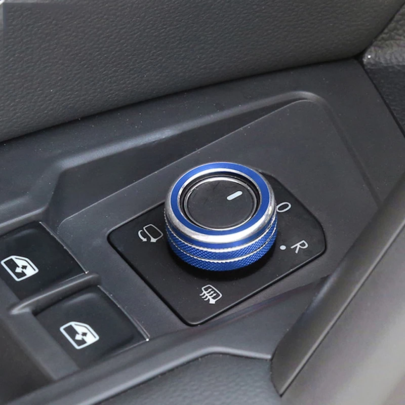 Rearview Mirror Adjust Knob Decoration Ring Trim Cover For Skoda Octavia Rapid Kamik Kodiaq Kolok Interior Accessories Refit