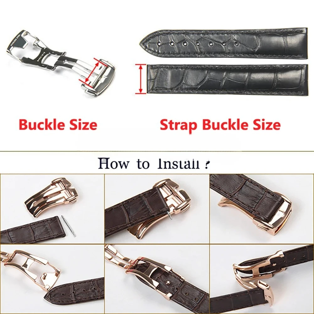 مشبك ساعة لأوميغا 16 مللي متر 18 مللي متر 20 مللي متر مشبك نشر من الفولاذ المقاوم للصدأ لساعة مطاطية من النايلون زر فراشة قابل للطي 2026