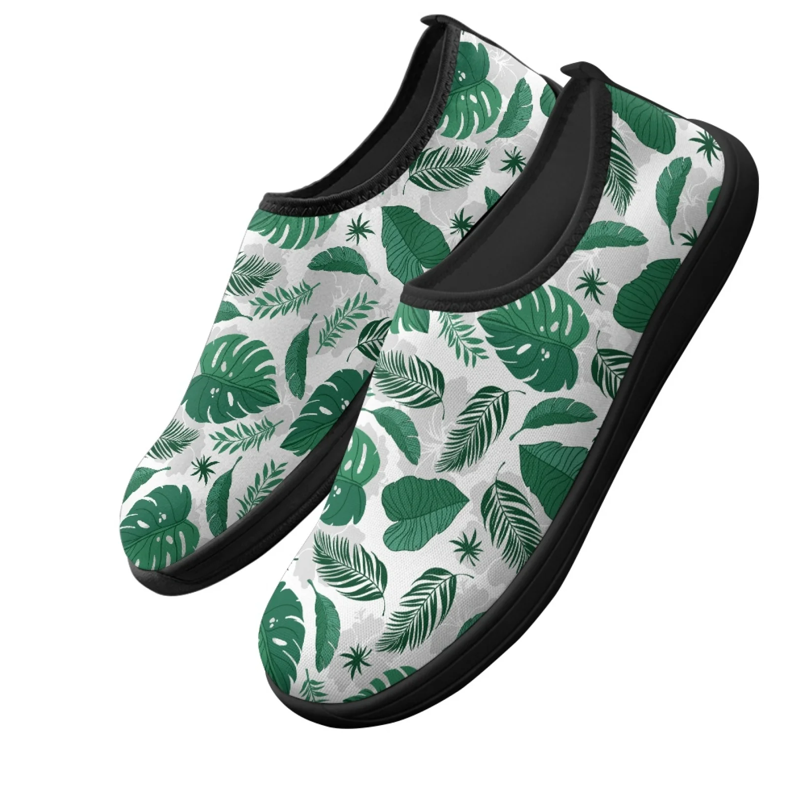 PENSTROLL Leaves Slip On Casual Sneakers Hiking Barefoot Shoes for Men Comfortable Casual Shoes