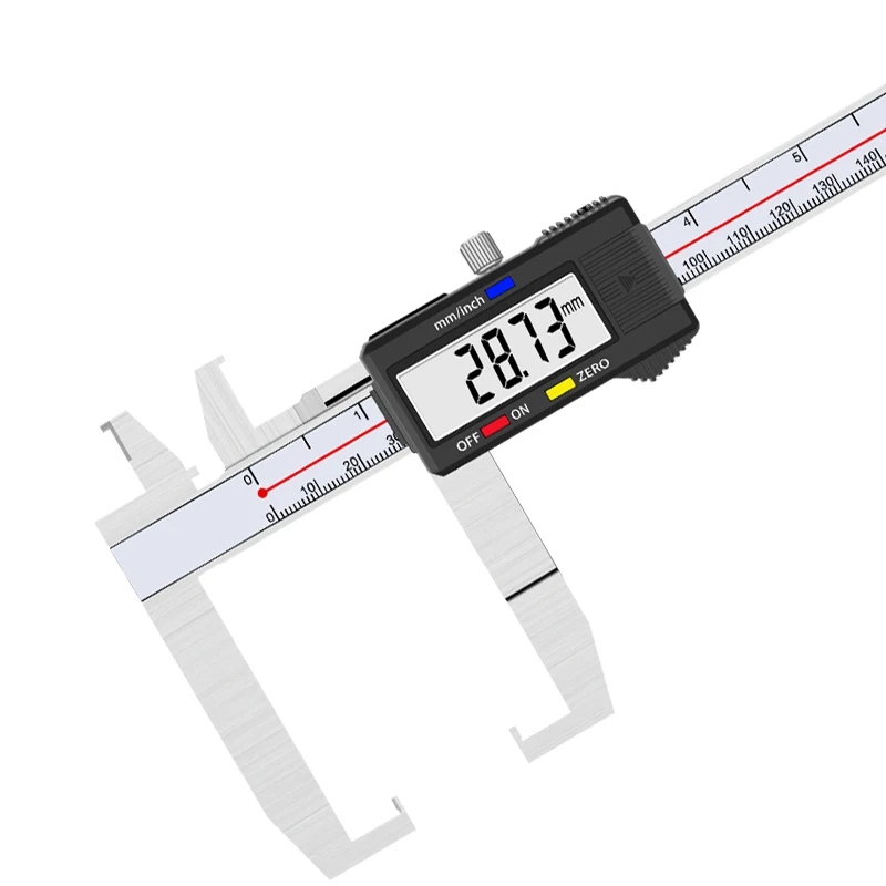 Hengliang High-Precision Digital Caliper Universal Joint Stainless Steel Vernier with Snap Ring and Groove Width Ruler