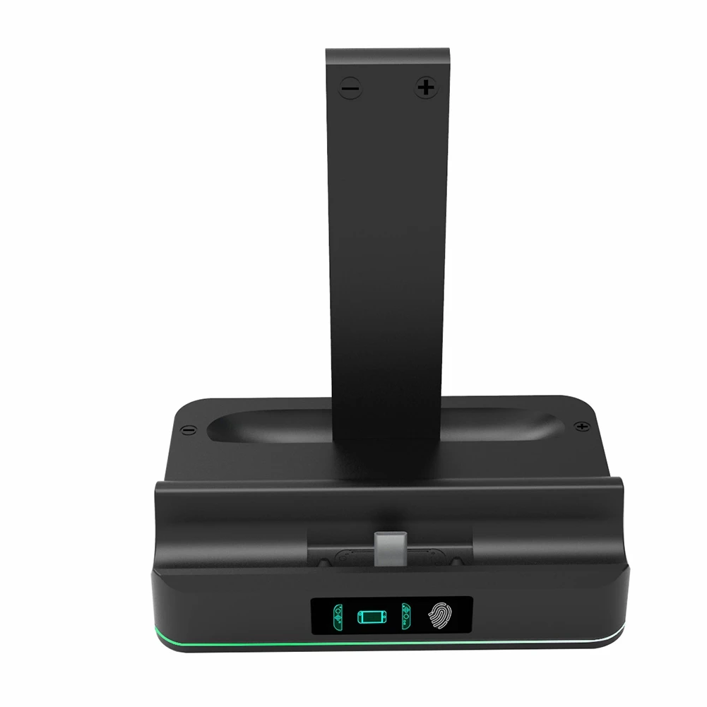 For Switch2 Generation Host Charging Dock With Insertion Dock Left Right Light Charging Straight Handle Black