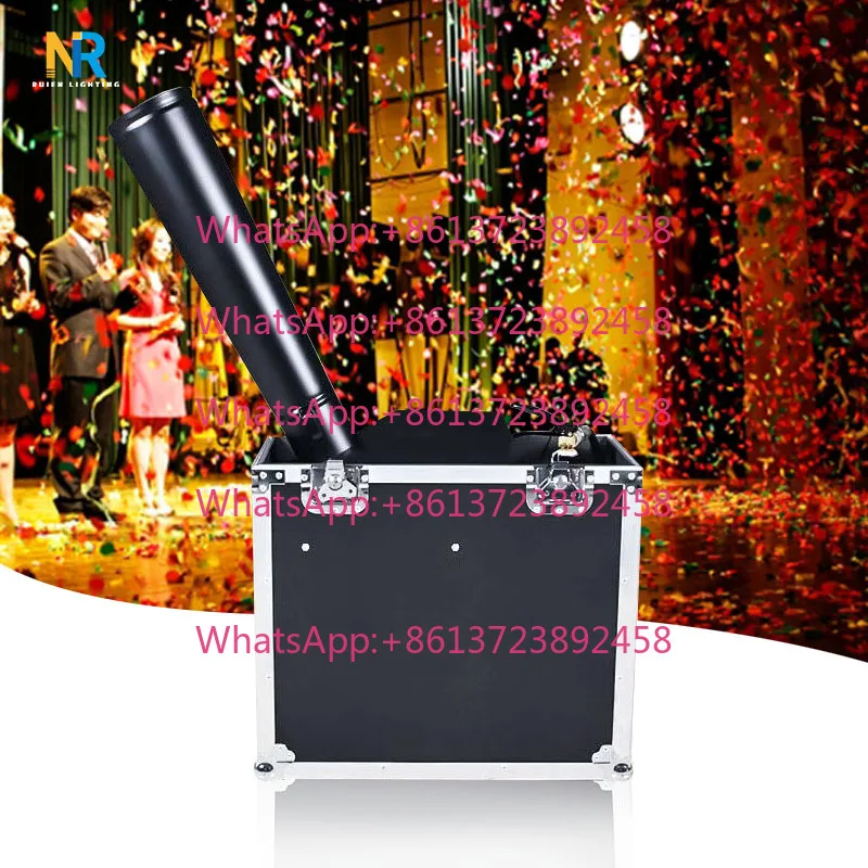 Confetti Cannon Machine 8/10 M Rainbow Remote Control Paper Machine Blaster Launcher CO2 Jet Paper Machine