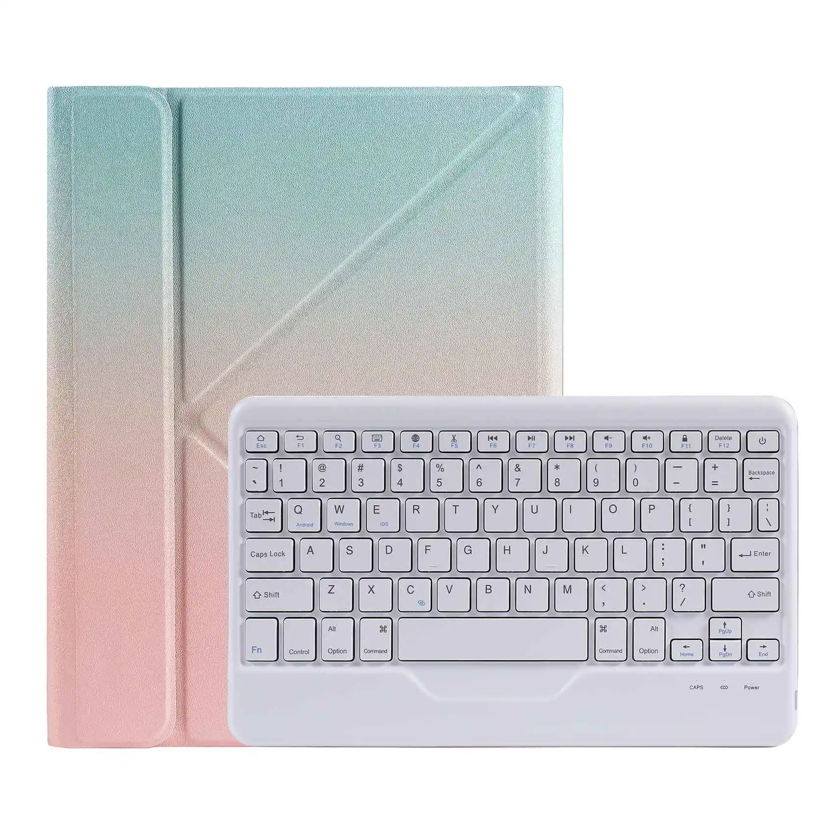 PU Case+Keyboard for iPad 11 2021 2020 2018 /iPad Air 4 10.9 Tablet Flip Case Tablet Stand with Pen Slot