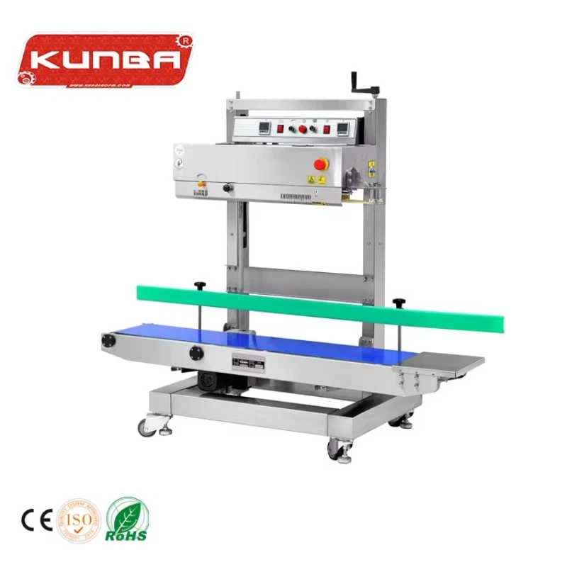 Food Packing Packet Plastic Bag Vertical Sealing Heat Automatic Continuous Plastic Bag Band Sealer Machine Price