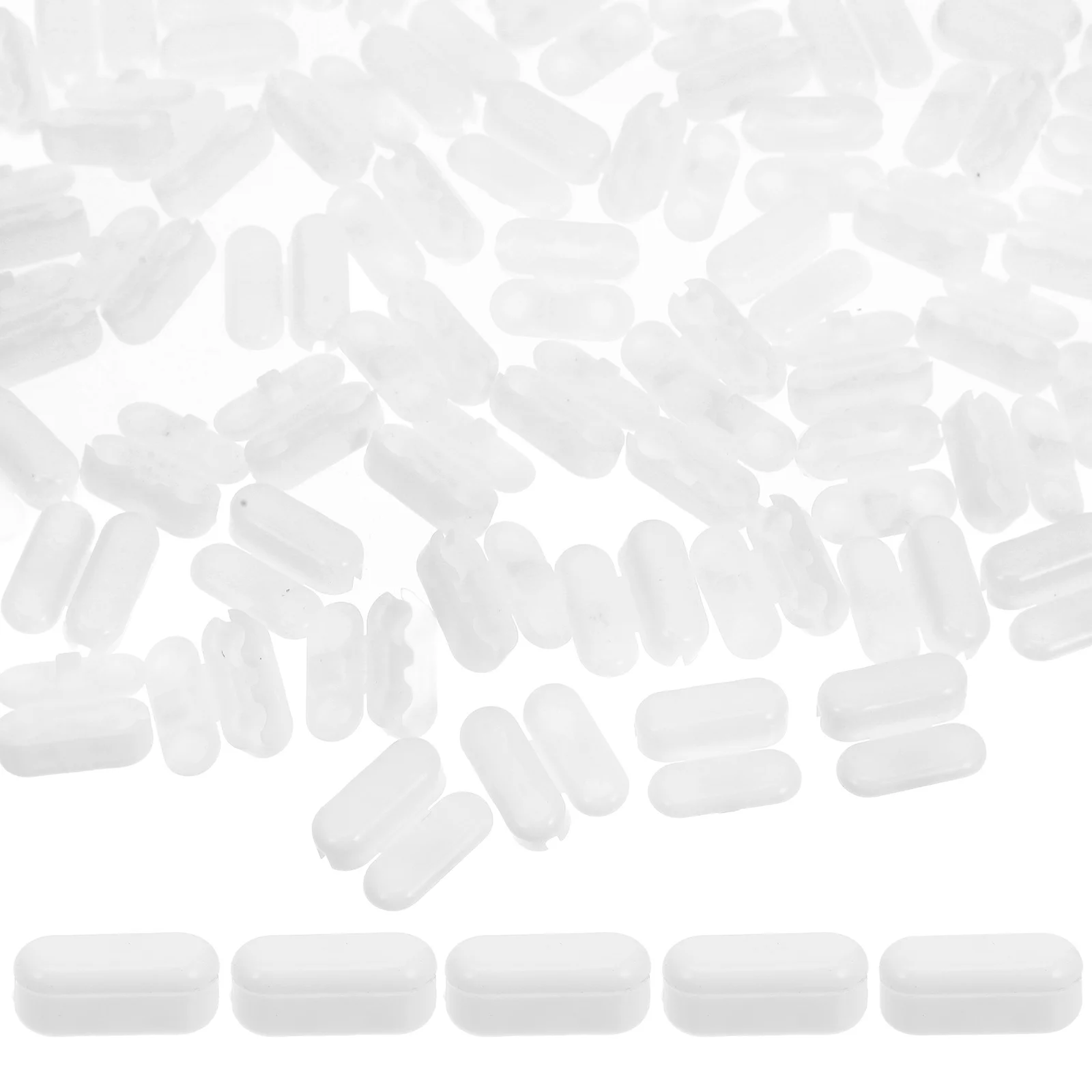 

100pcs Pull Bead Connector For Roller Blind Chain Connectors Clear Plastic Clips Window Shade Cord Replacement Bead Chain