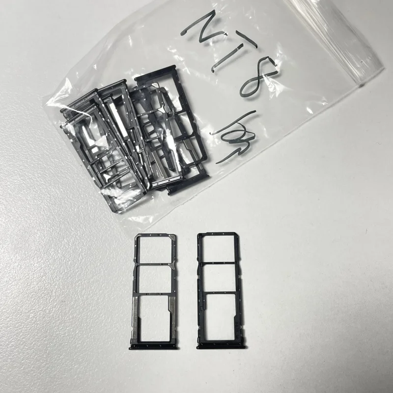

10Pcs， SIM Card Tray chip slot drawer Holder Adapter Accessories Parts For Redmi 8 8A Note 8 Pro 8T Dual Card