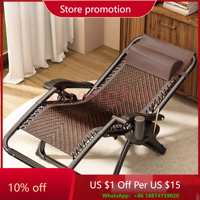 

Складное кресло с откидной спинкой, офисное кресло для сна, регулируемая спинка, шезлонг для патио, кресло для отдыха без сборки для дома