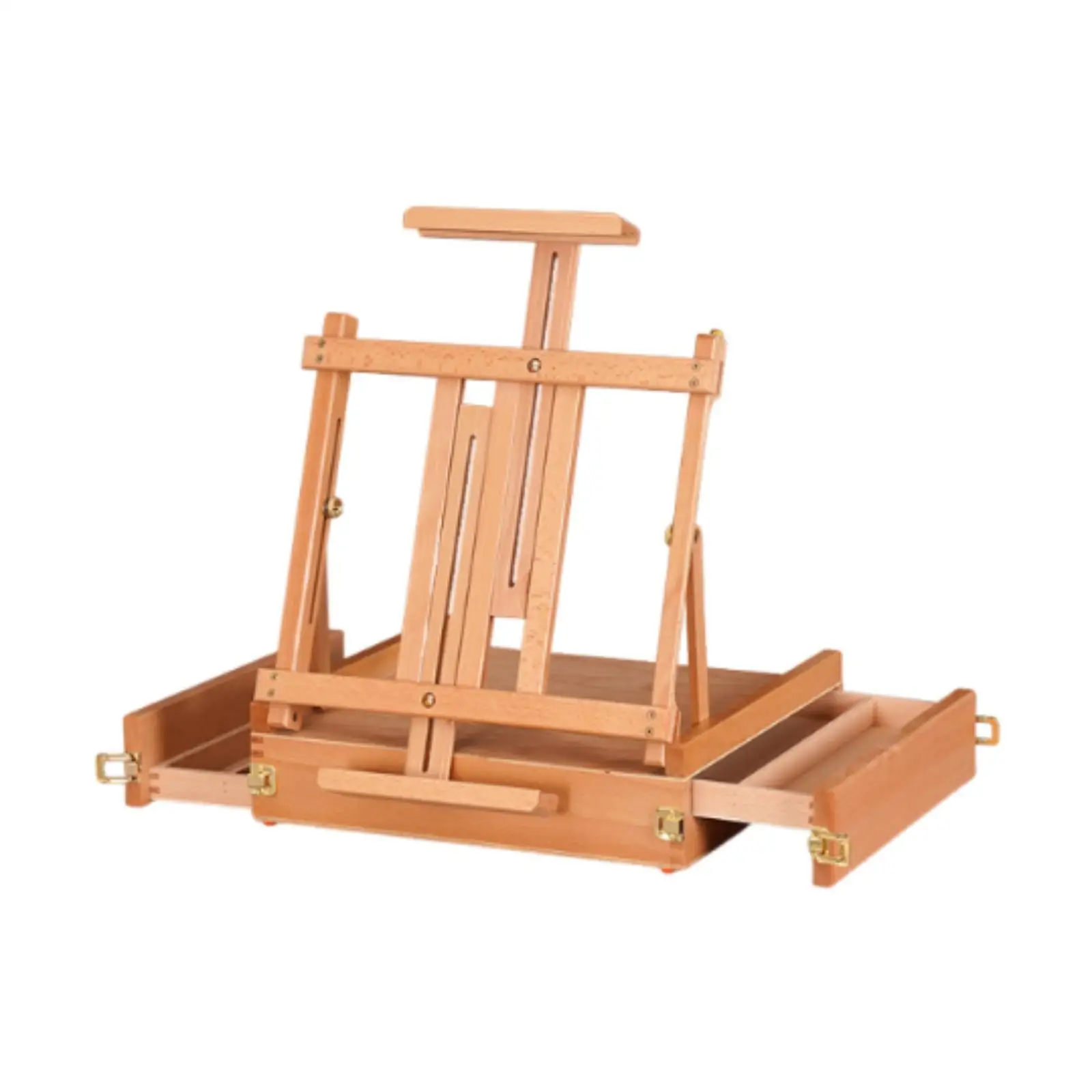 

Tabletop Easel Painting Accessories with Double Drawers Painting Toolbox Drawing Easel for Painting Desk Desktop Student Adult