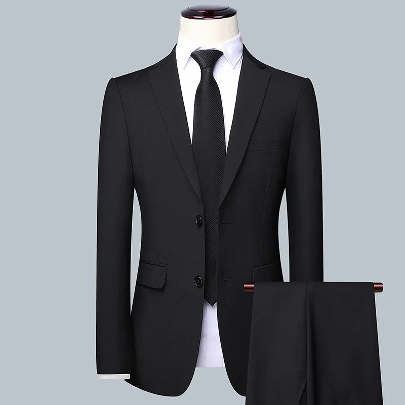 P-75 abito da uomo nero grigio vestito formale da lavoro vestito miglior uomo sposo vestito personalizzato