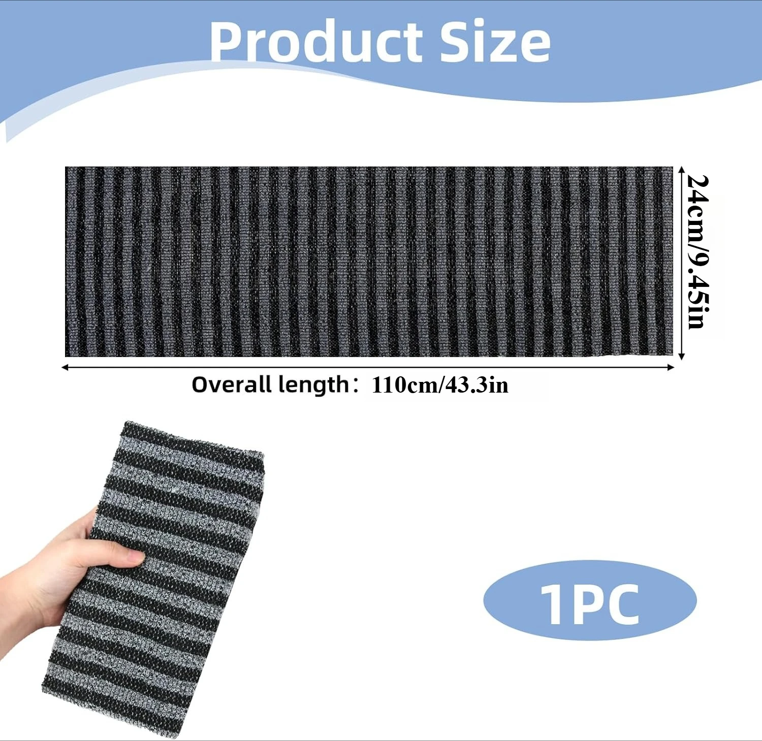 منشفة تقشير الجسم منشفة الظهر لإزالة الجلد الميت والتطهير العميق والتدليك تخلق رغوة غنية للرجال والنساء #3