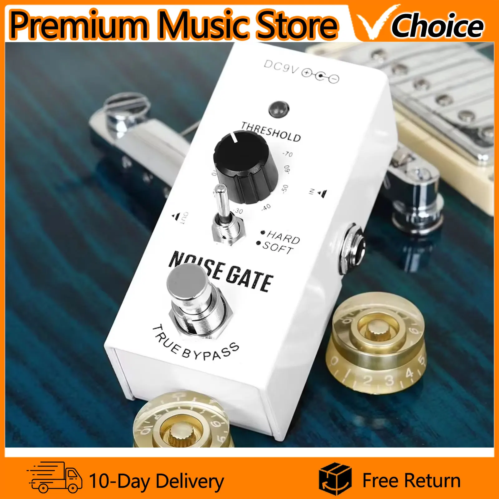 IRIN Electric Guitar Effect Pedal NOISE GATE Effect Pedal True Bypass Zinc Alloy Shell Guitar Accessories Parts