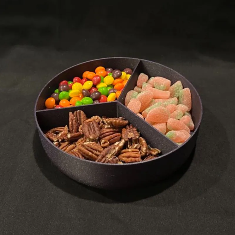Y51A-3D Printed PLA Fruit Platter With Divider Plate, Nut Bowl For Kitchen Living Room