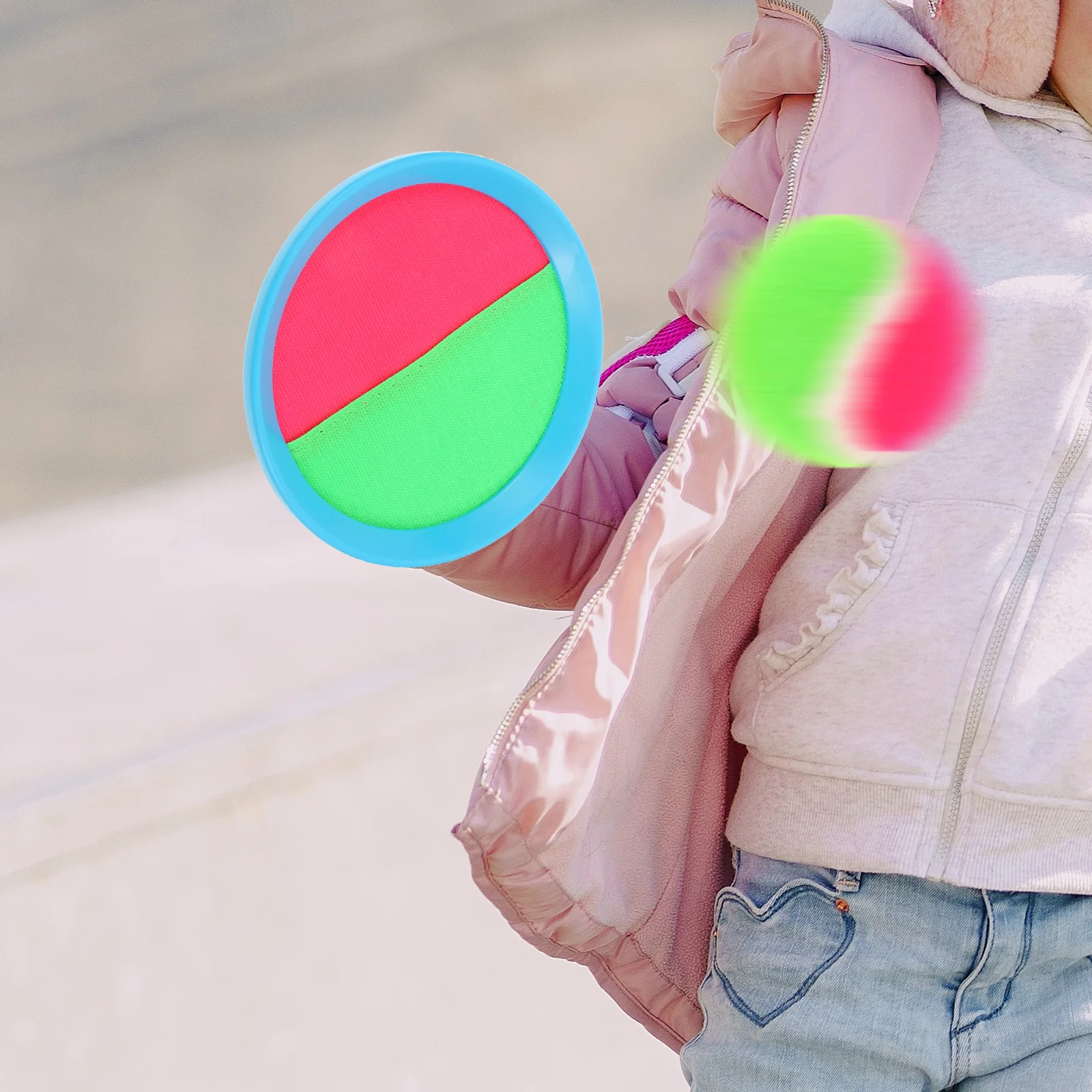 Juego de captura de pelota de raqueta pegajosa, accesorios de lanzamiento y juguetes, juego de lanzamiento deportivo de raqueta, juegos de playa al aire libre, parque infantil